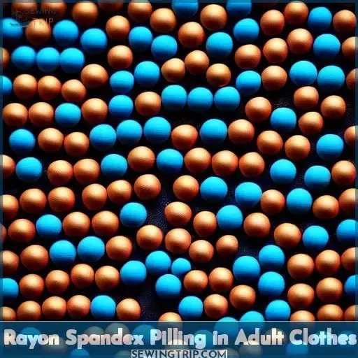 Rayon Spandex Pilling in Adult Clothes
