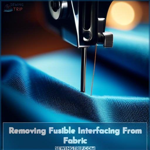 Removing Fusible Interfacing From Fabric