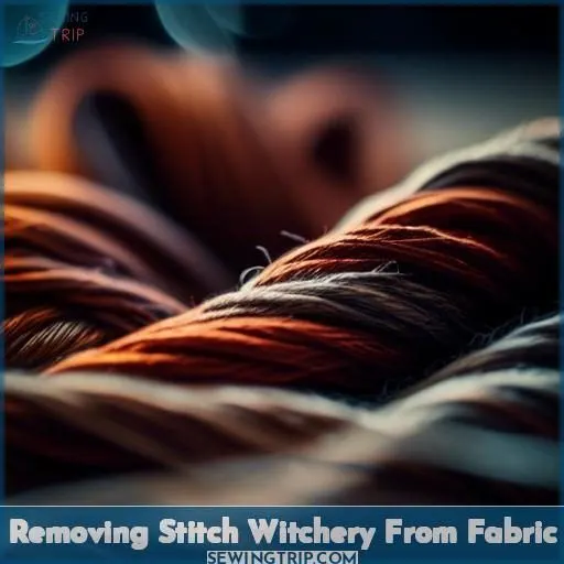 Removing Stitch Witchery From Fabric