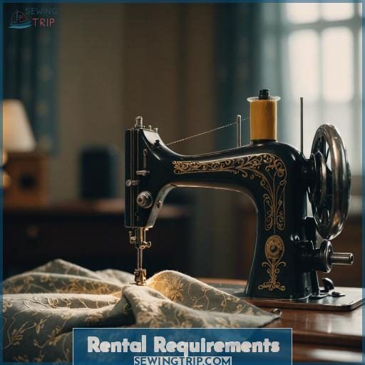 Rental Requirements Rental Requirements