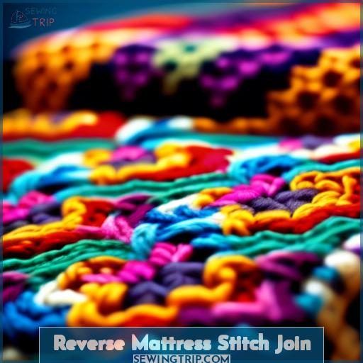 Reverse Mattress Stitch Join