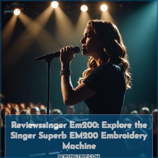 Reviewssinger Em200 Explore the Singer Superb EM200 Embroidery Machine