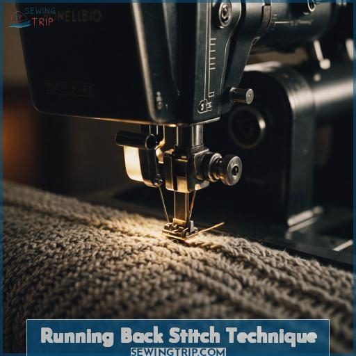 Running Back Stitch Technique Running Back Stitch Technique