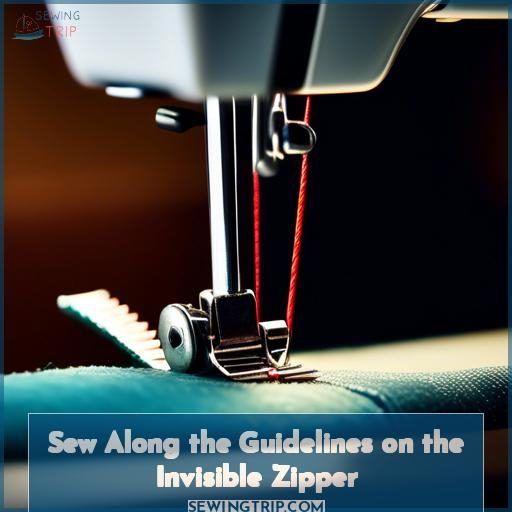 Sew Along the Guidelines on the Invisible Zipper Sew Along the Guidelines on the Invisible Zipper