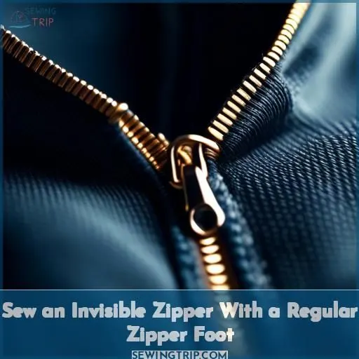 Sew an Invisible Zipper With a Regular Zipper Foot