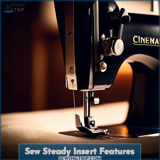 Sew Steady Insert Features