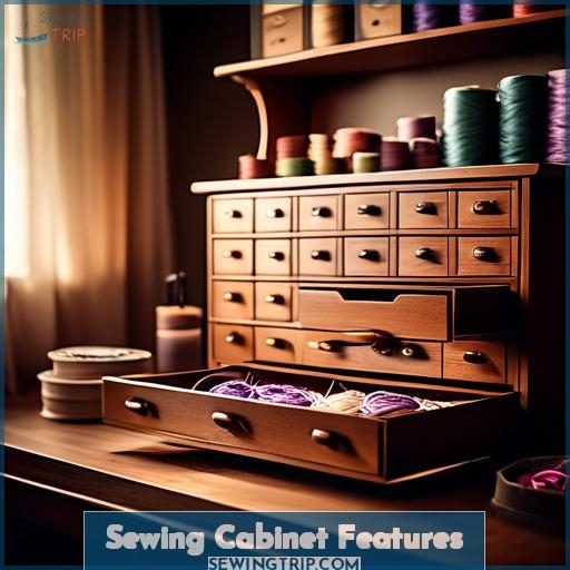 Sewing Cabinet Features