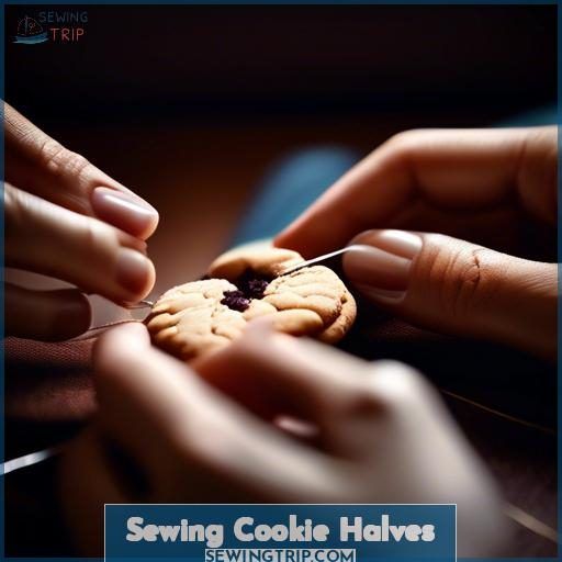 Sewing Cookie Halves