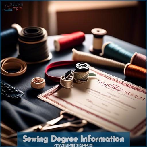 Sewing Degree Information