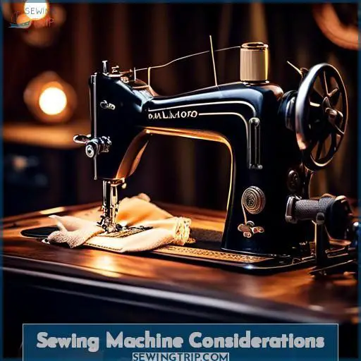 Sewing Machine Considerations Sewing Machine Considerations