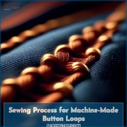 Sewing Process for Machine-Made Button Loops
