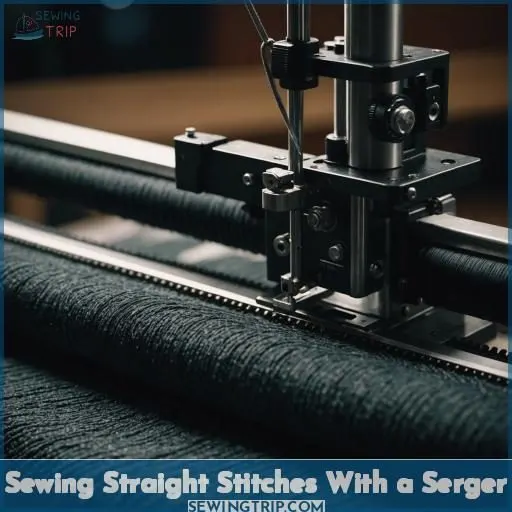 Sewing Straight Stitches With a Serger