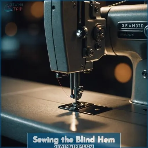 Sewing the Blind Hem