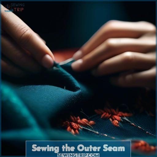 Sewing the Outer Seam Sewing the Outer Seam