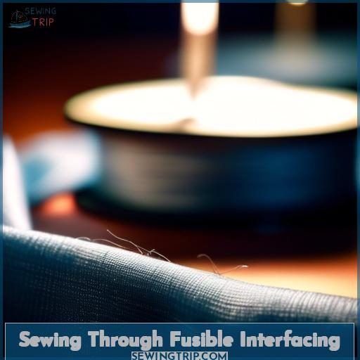 Sewing Through Fusible Interfacing