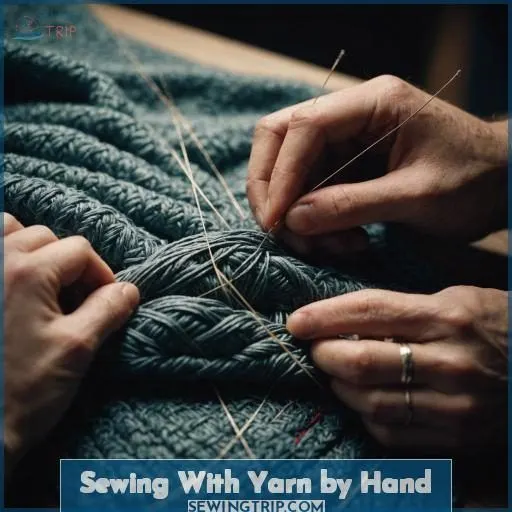 Sewing With Yarn by Hand