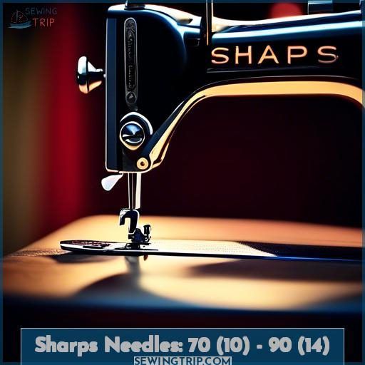 Sharps Needles: 70 (10) - 90 (14)
