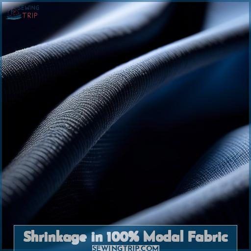 Shrinkage in 100% Modal Fabric