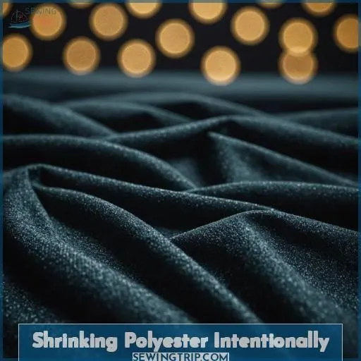 Shrinking Polyester Intentionally