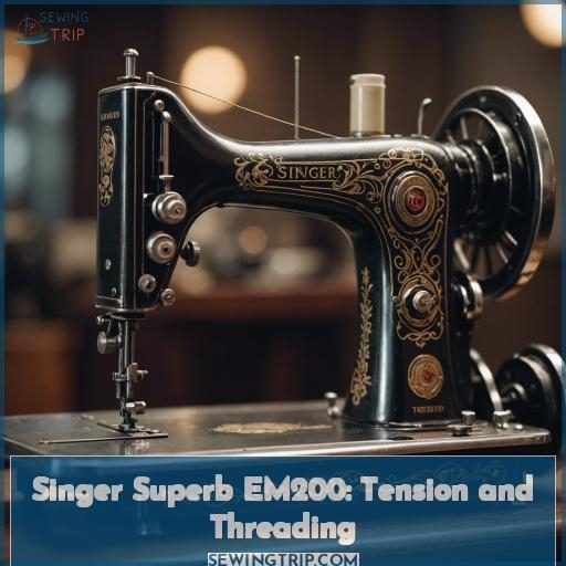 Singer Superb EM200: Tension and Threading