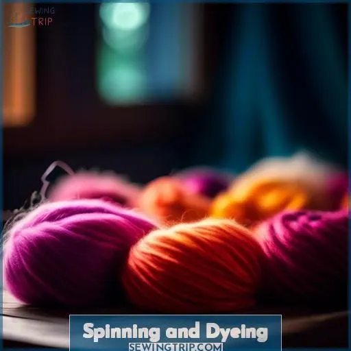 Spinning and Dyeing