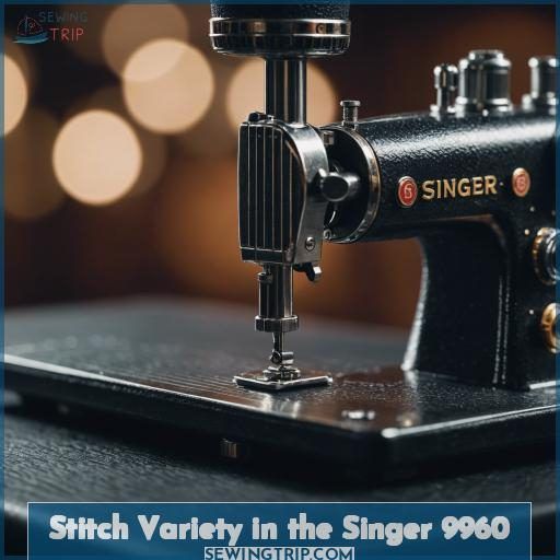 Stitch Variety in the Singer 9960