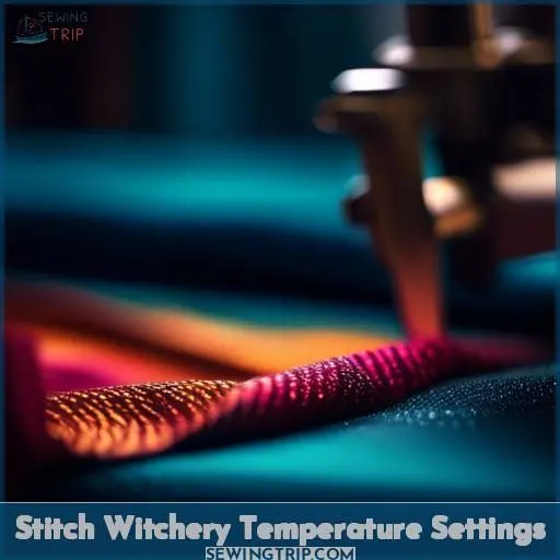 Stitch Witchery Temperature Settings