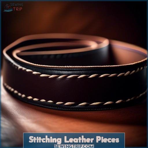 Stitching Leather Pieces