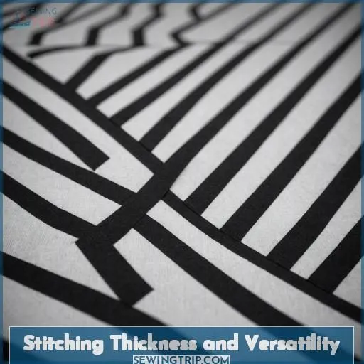 Stitching Thickness and Versatility