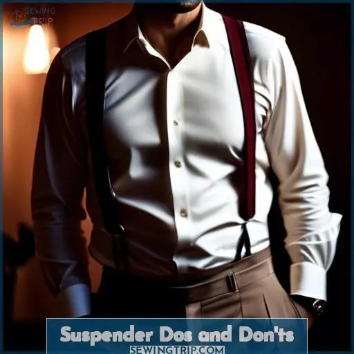 Suspender Dos and Don