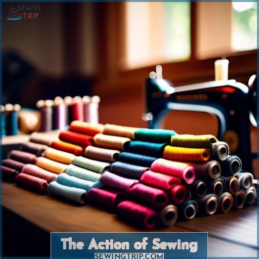 The Action of Sewing