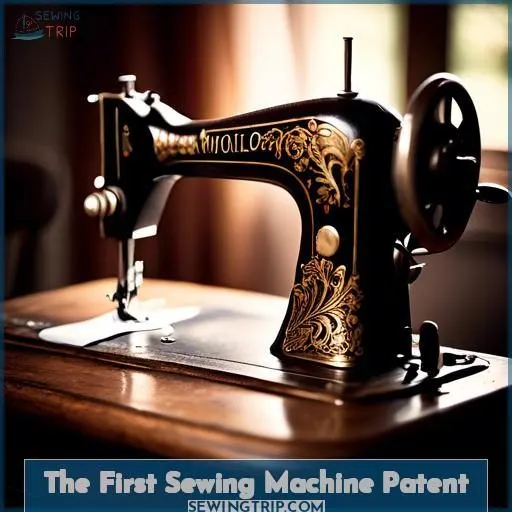 The First Sewing Machine Patent