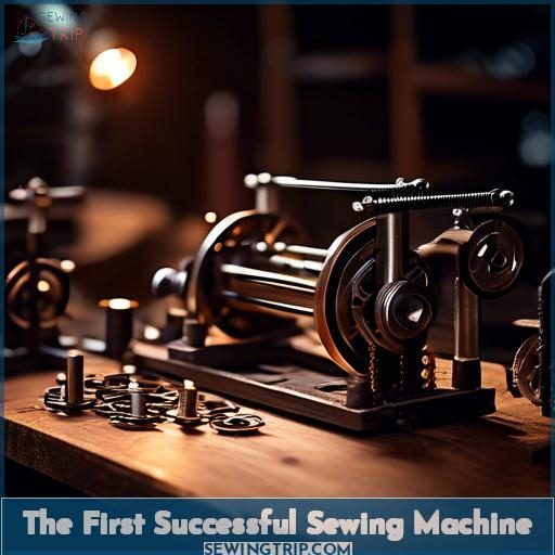 The First Successful Sewing Machine