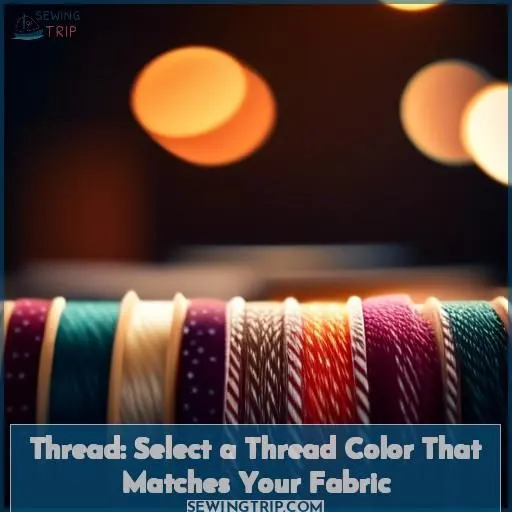 Thread: Select a Thread Color That Matches Your Fabric