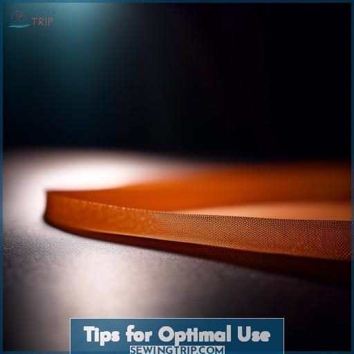 Tips for Optimal Use Tips for Optimal Use