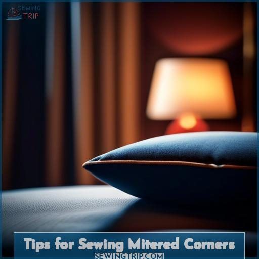 Tips for Sewing Mitered Corners