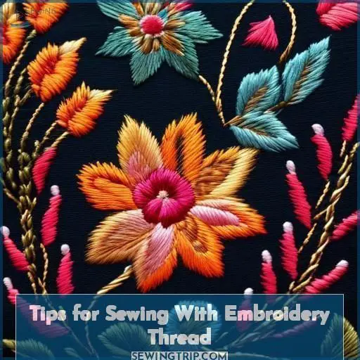 Tips for Sewing With Embroidery Thread