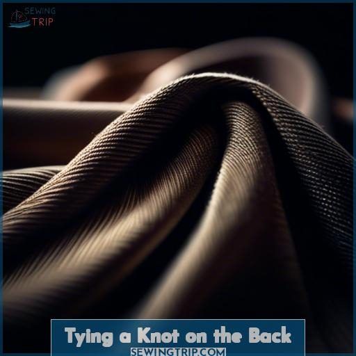 Tying a Knot on the Back