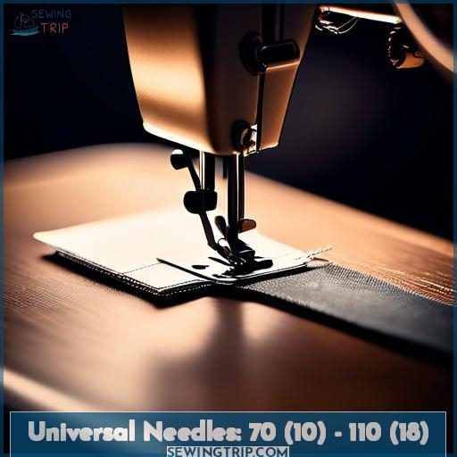 Universal Needles: 70 (10) - 110 (18)