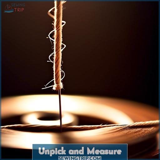 Unpick and Measure