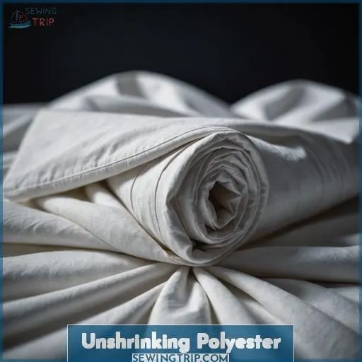 Unshrinking Polyester