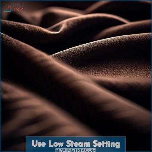 Use Low Steam Setting