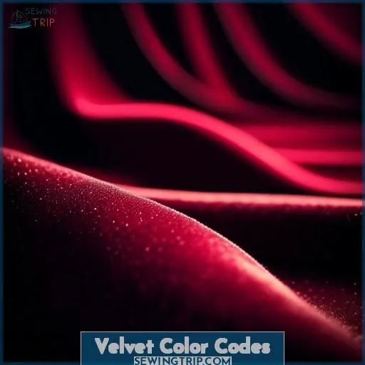 Velvet Color Codes