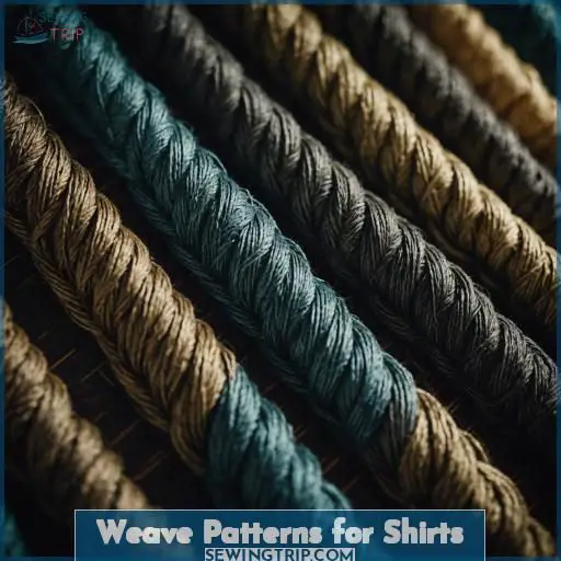 Weave Patterns for Shirts