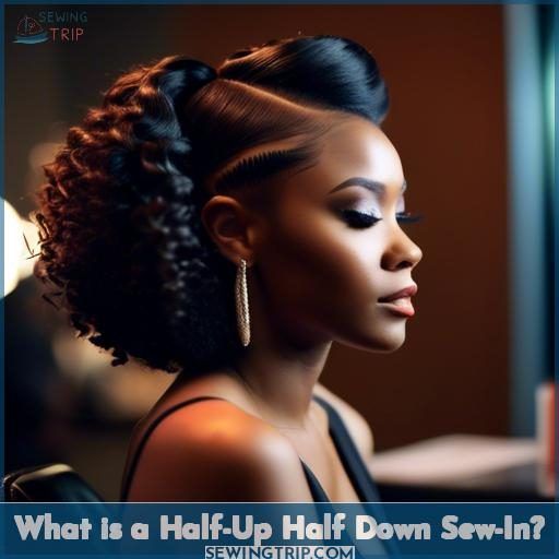 What is a Half-Up Half Down Sew-In What is a Half-Up Half Down Sew-In