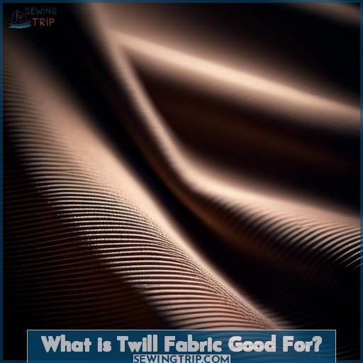 What is Twill Fabric Good For