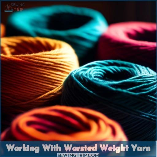 Working With Worsted Weight Yarn