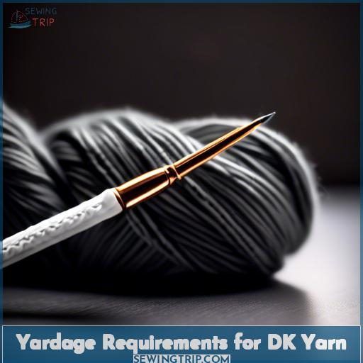 Yardage Requirements for DK Yarn