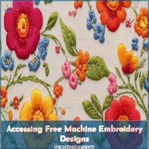 Accessing Free Machine Embroidery Designs