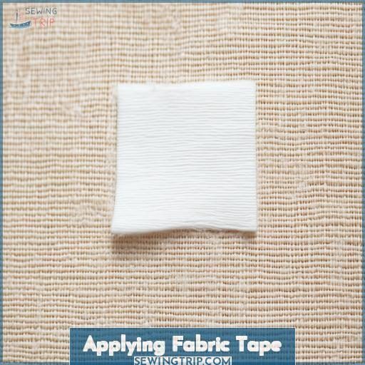 Applying Fabric Tape Applying Fabric Tape